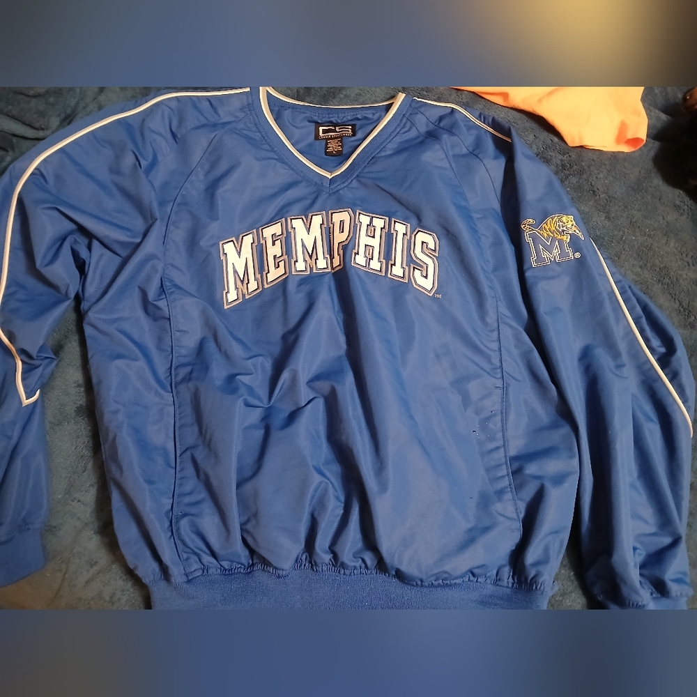 Blue‎ Memphis Tigers Pullover Jacket. Men's Sz.L
